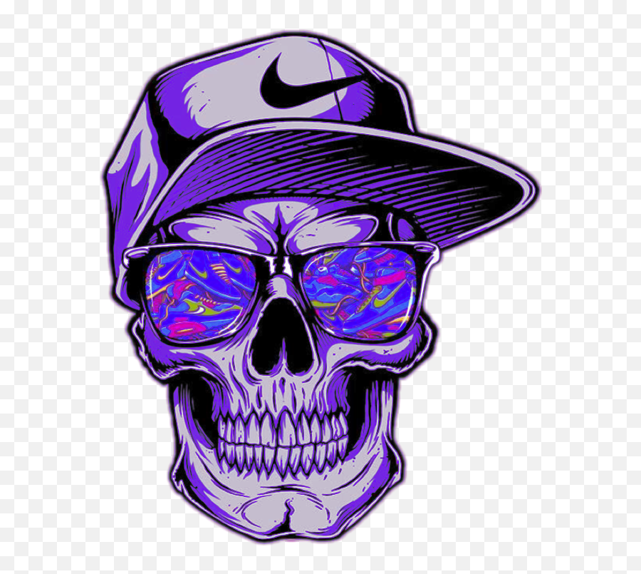 Sticker Skull Skeleton Nike Hat Sticker Emoji,Apple Skull Emoji 2018