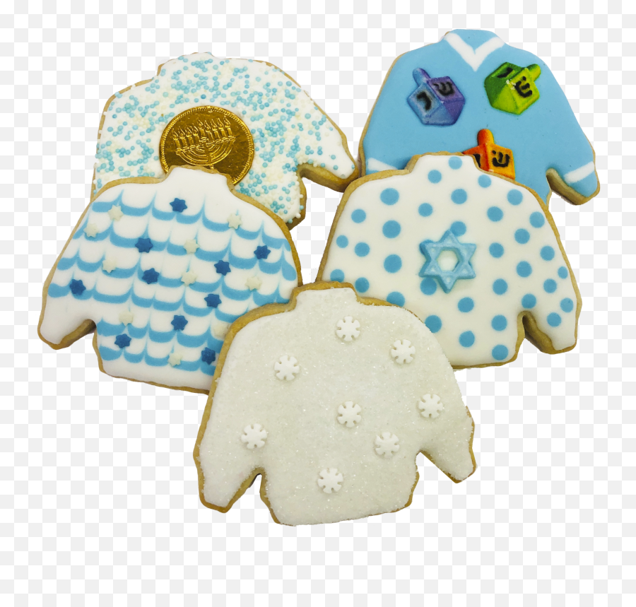 Hanukkah Ugly Sweater Cookies U2013 Wwwbrookiescookiesnyccom - Soft Emoji,Emoji Christmas Sweater