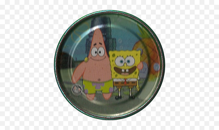 Bob Esponja Titanium Tazos Brazil Spakatakcom Tazos Guide - Fictional Character Emoji,Spongebob Patrick Emoticon