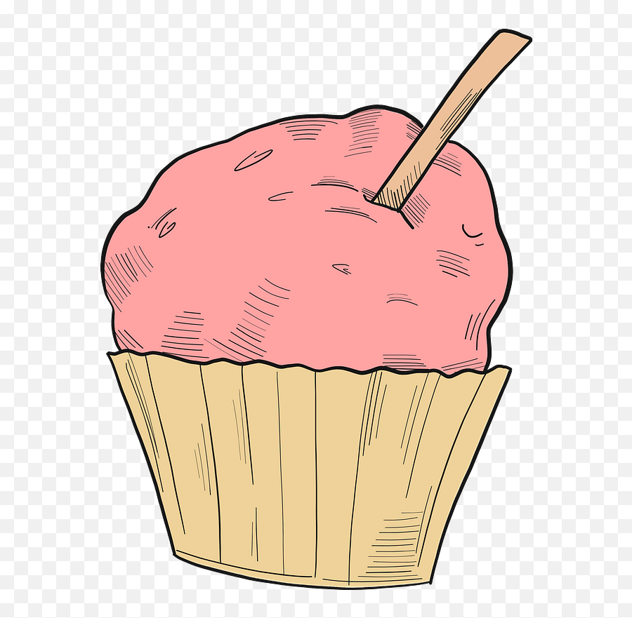 Cupcake Clipart - Baking Cup Emoji,Emoji Cupcakes Recipe