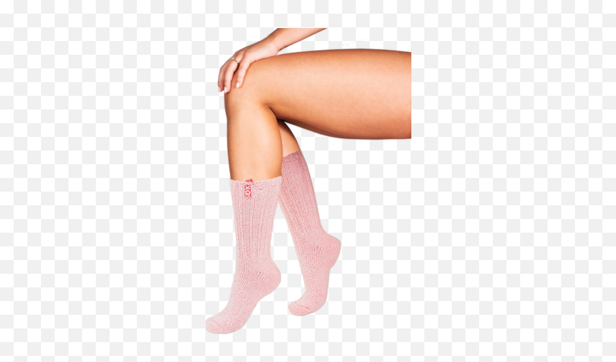 Soxs Pink Wool Women Knee Socks Blushing Pink Label Emoji,Blsuhing Emotion