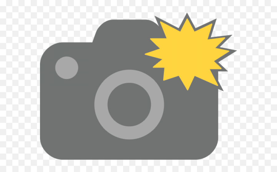 Emoji Camera Png Transparent Png - Camera Clipart With Flash,Camera With Flash Emoji
