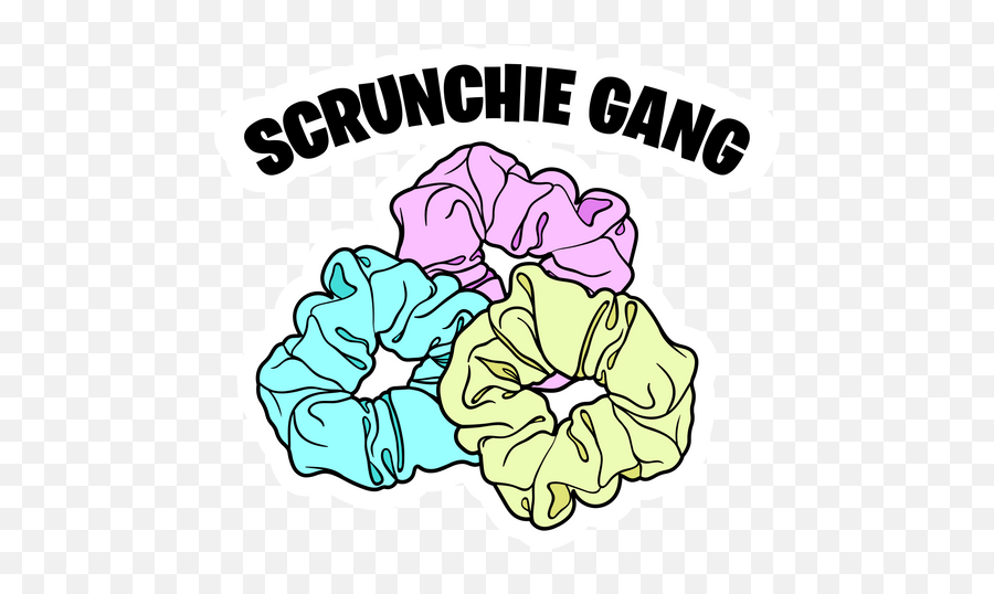Scrunchie Gang Sticker - Sticker Mania Language Emoji,Gang Emoji