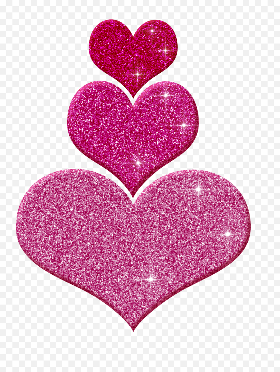 Pink Glitter Heart Png - Glitter Pink Heart Png Emoji,Sparkling Heart Emoji