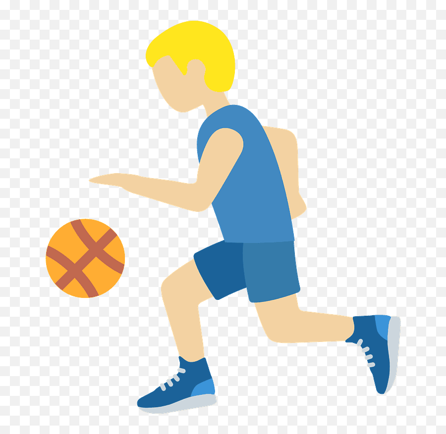 Man Bouncing Ball Emoji Clipart - Player,Volleyball Emoji Android