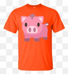 Pig Emoji Tshirt Pink Oink Zoo Animal - Box Of Rain Shirt,Pig Emoji Shirt