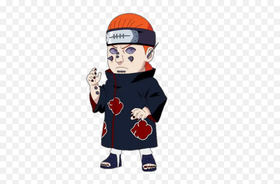 Akatsuki Sticker Für Whatsapp - Naruto Pain Maskot Emoji,Whatsapp Emojis Affen