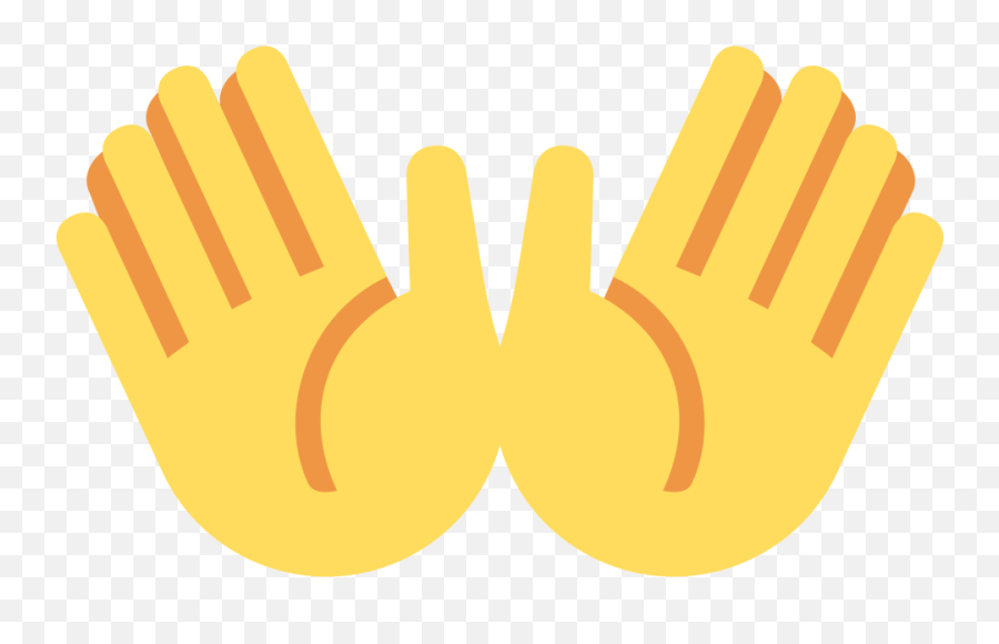 Open Hand Emoji Png Image With No - Open Hands Emoji Meaning,Blushing Emoji