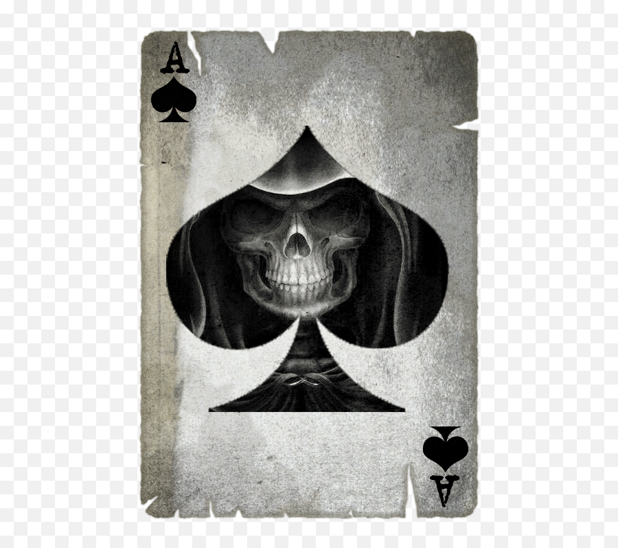 Ace Of Spades Playing Card Fancy Emoji,How To Draw A Chibi Skull Emoticon In Photoshop