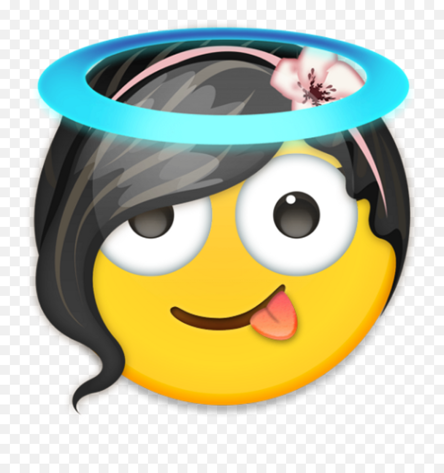 Emoji Crazy Angel Flowergirl - Crazy Emoji,Angel Emoji