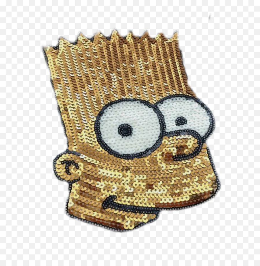 Marketfan760 Sticker - Bart Simpson Con Lentejuela Emoji,Emoji Embroidered Patch