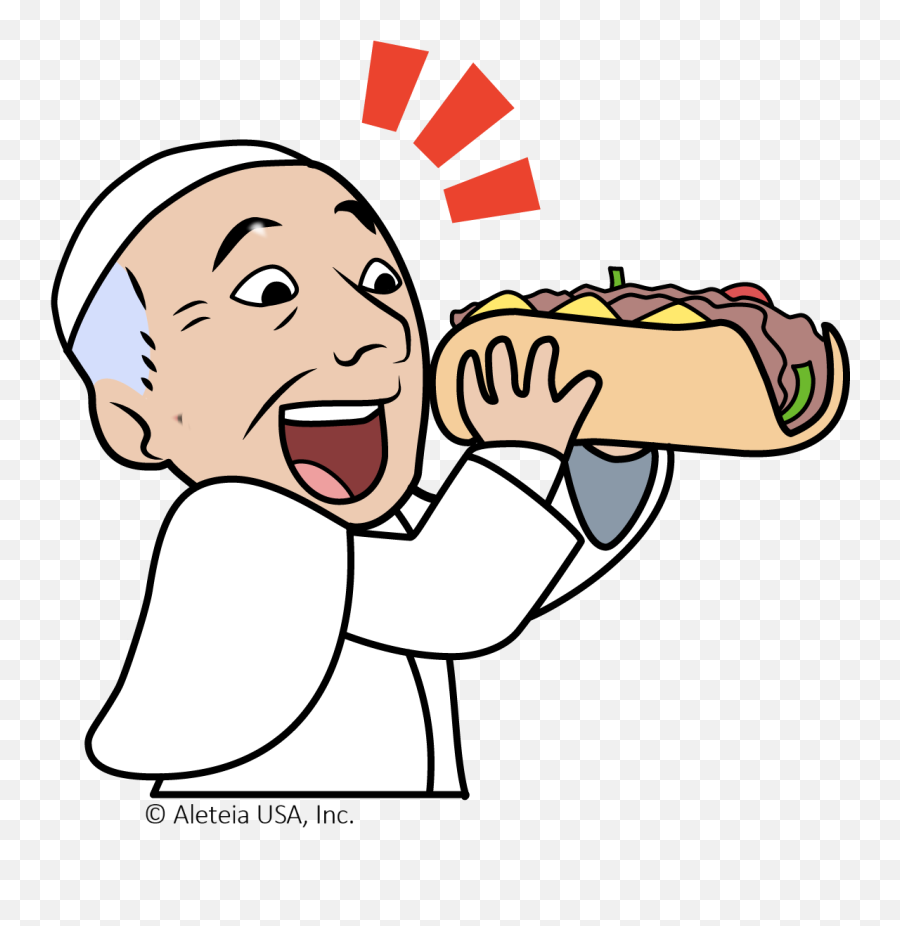 Pope Francis Has The Best Emojis U2013 Epicpew - Pope Eating Tacos,Jesus Emoji