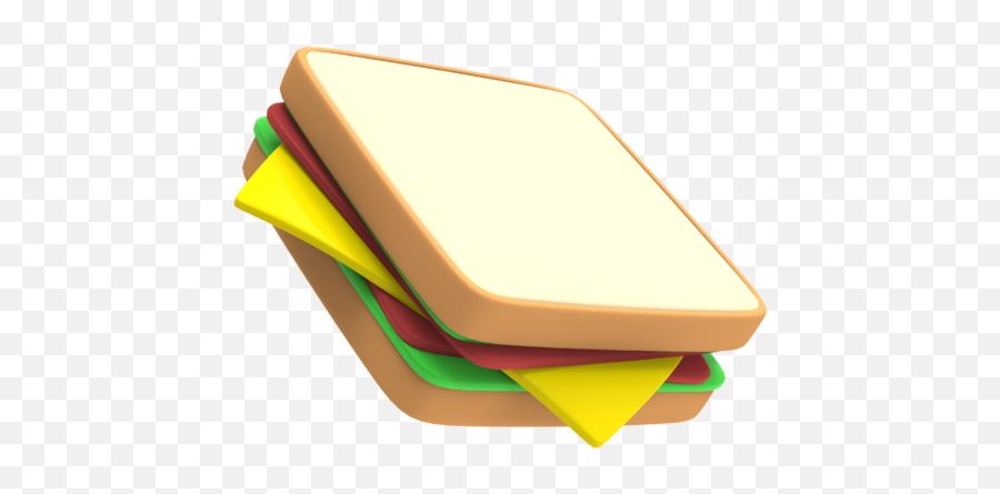 Sandwich Bikini Food Snack Fast Free Icon Of Fast Food 3d - Sandwich 3d Png Emoji,Bikini Emoticons