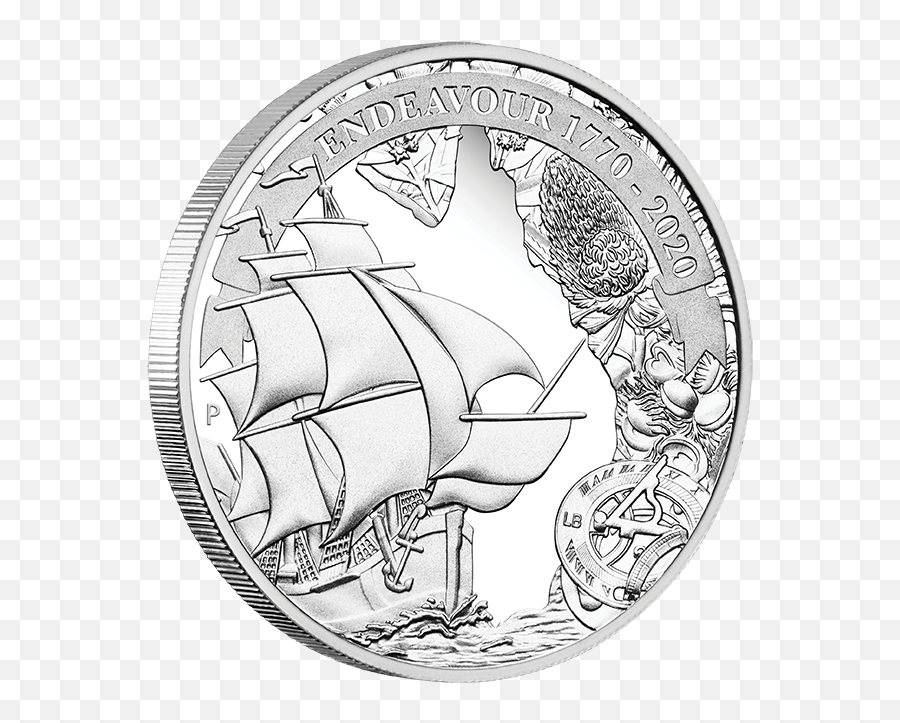 2020 Voyage Of Discovery Endeavour 1770 - 2020 1oz 1 Silver Proof Coin Ebay Coin Emoji,Coins Emoji