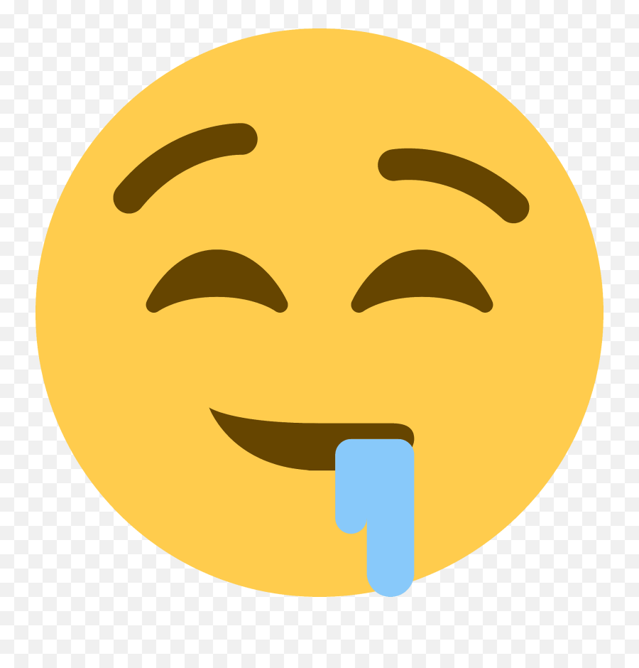 Drooling Face Emoji Clipart - Drooling Face Emoji,Pensive Emoji