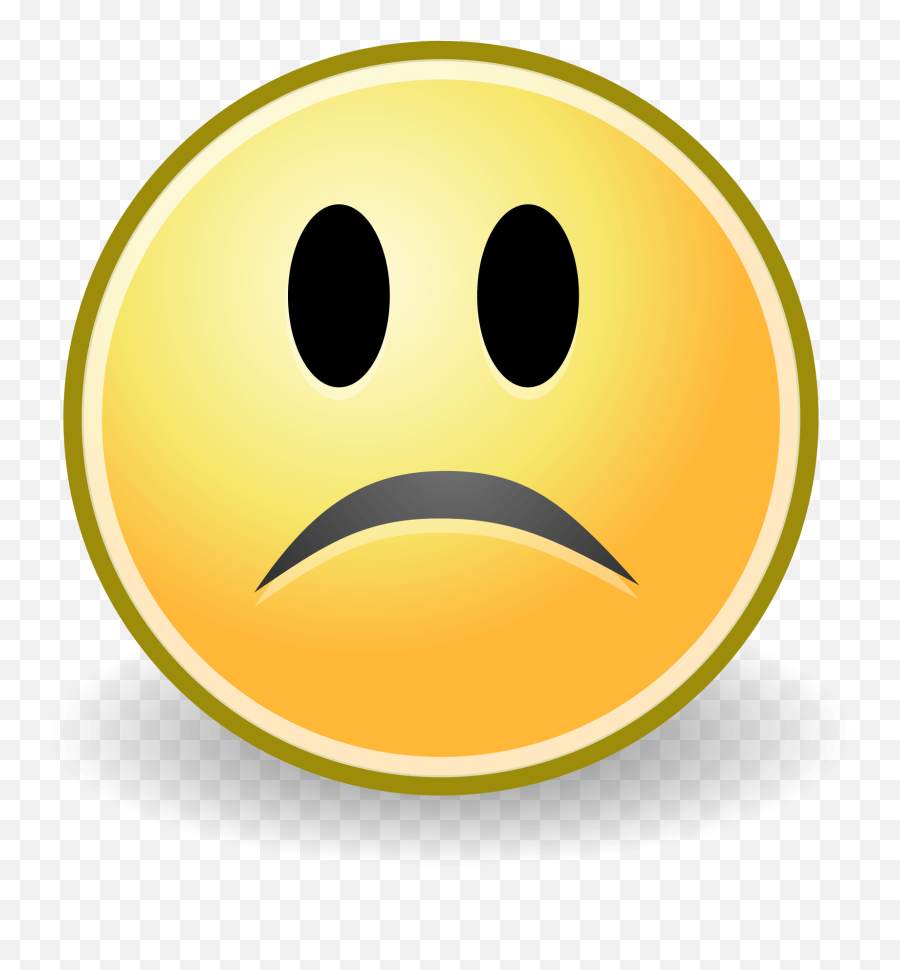 Sadness Smiley Emoticon Clip Art - Sad Face Emoji,No Smile Emoji