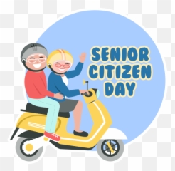 Senior Citizen Day By Marcossoft - Sticker Maker For Whatsapp Emoji,Transparent Moped Emoji