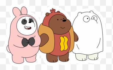 We Bare Bears Trick Or Treat Sticker - We Bare Bears Trick Or Treat Emoji,Bear And Hot Emoji