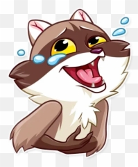 Bandit Raccoon Sticker Pack - Stickers Cloud Emoji,Raccoon Emoji