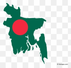 Flag Map Of Bangladesh Free Vector Maps Bangladesh Flag Emoji,Sieera Leone Flag Emoji