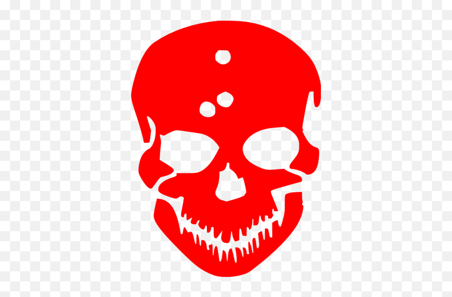 Red Skull 74 Icon - Free Red Skull Icons Icon Red Skull Transparent Emoji,Skull Emoticon Facebook