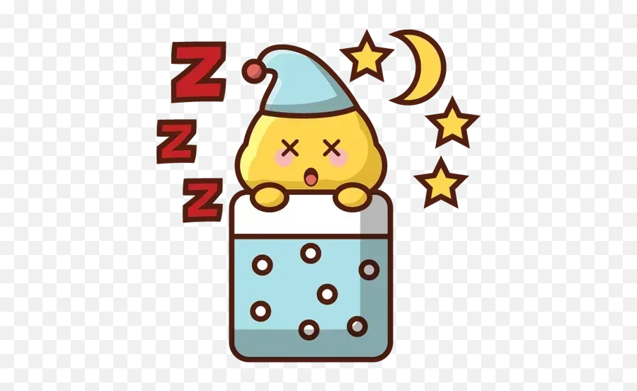 Cute Emojis Whatsapp Stickers - Stickers Cloud Cartoon Character Sleeping Cartoon,Cute Little Emojis