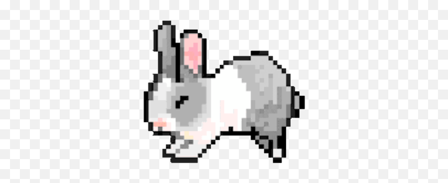 Bunny Grey Aesthetic Y2k 2000s Sticker - Bunny Gamer Emoji,Snowshoe Emoji