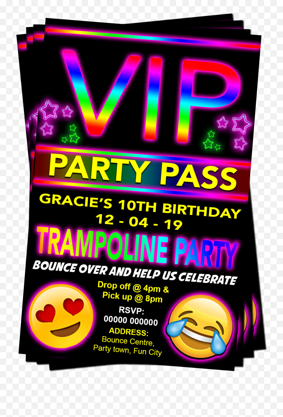 Trampoline Bounce Birthday Party - Keep Calm Emoji,Celebrate Emoji