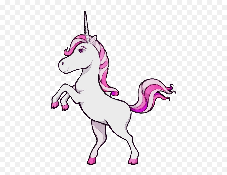 Invisible Pink Unicorn Stock Illustration Vector Graphics - Unicorn Emoji,Unicorn Emoji Background