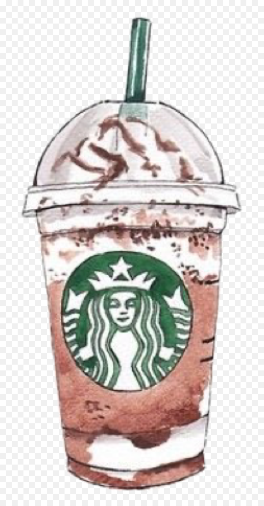 Coffee Shocolate Starbucks Sticker - Lid Emoji,Starbucks Emoji Background