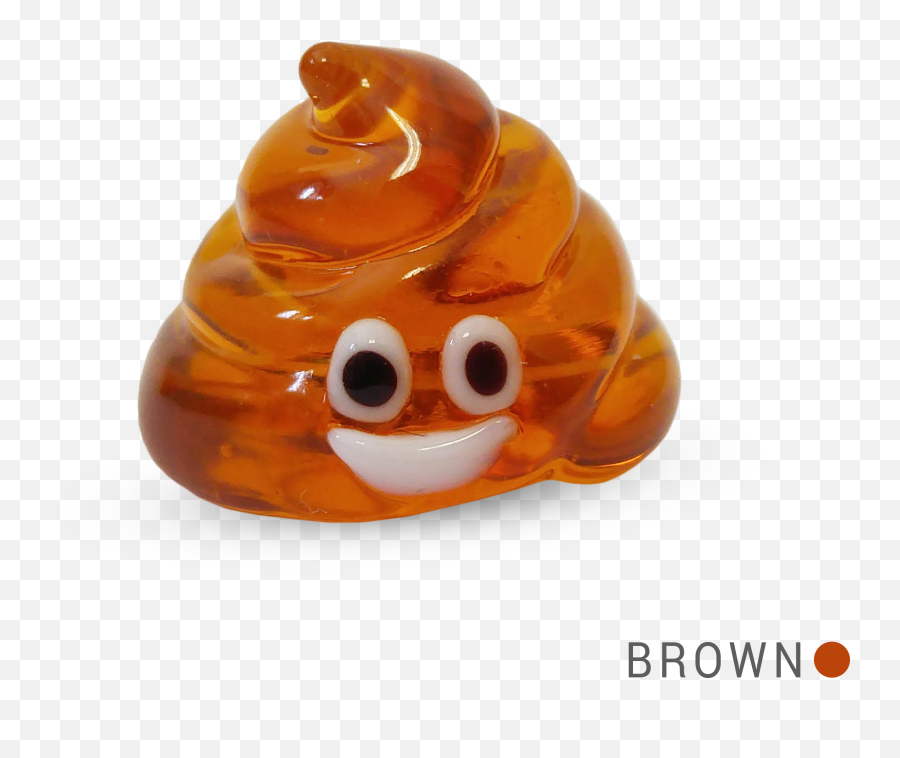 Val The Heart Eyes Emoji Collectible Miniature Glass - Emoji Poop Glass,Hearteyes Emoji