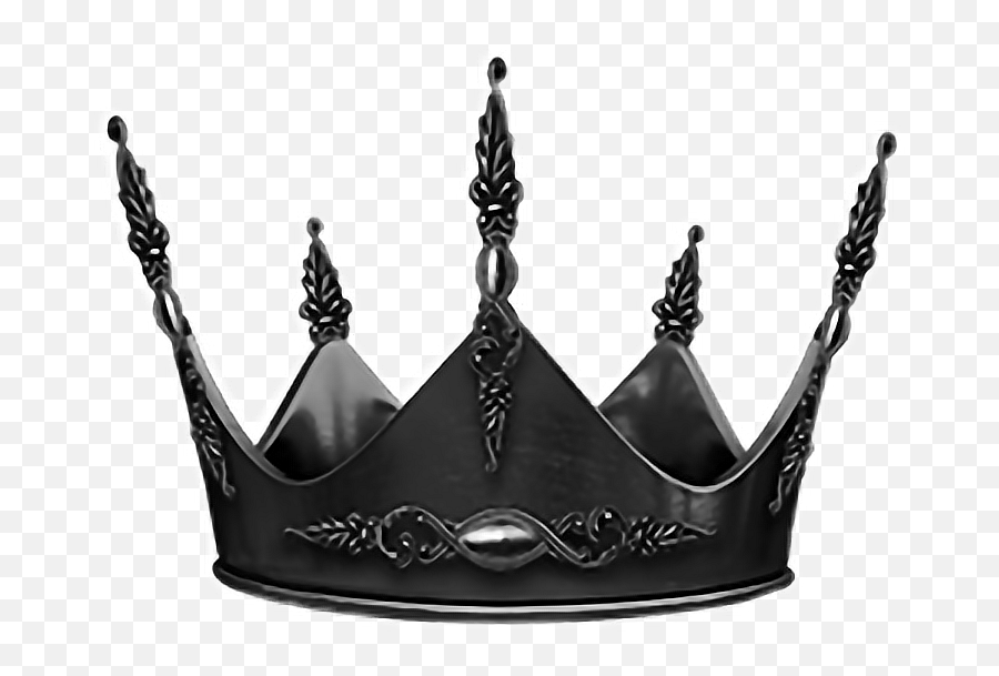 Crown Png Black And White - Evil Transparent Crown Crown Transparent Background Devil Crown Png Emoji,Evil Queen Emoji