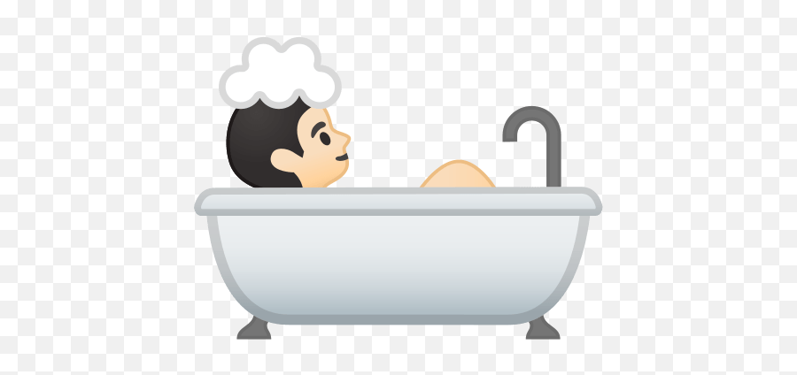 Person Taking Bath Emoji With Light - Bath Emoji Clear Background,Emoji Bathing Suit Arrow Up