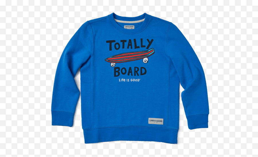Totally Board Simply True Fleece Crew - Long Sleeve Emoji,Boys Emoji Tshirts