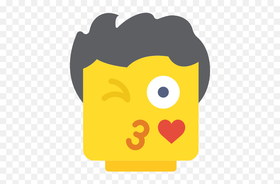 Lego Flirt Emoticon Kiss - Harry Potter Face Emoji,Flirt Emoticon