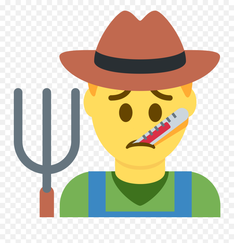 Man Farmer Emoji Meaning With - Farmer Emoji,Potato Emoji