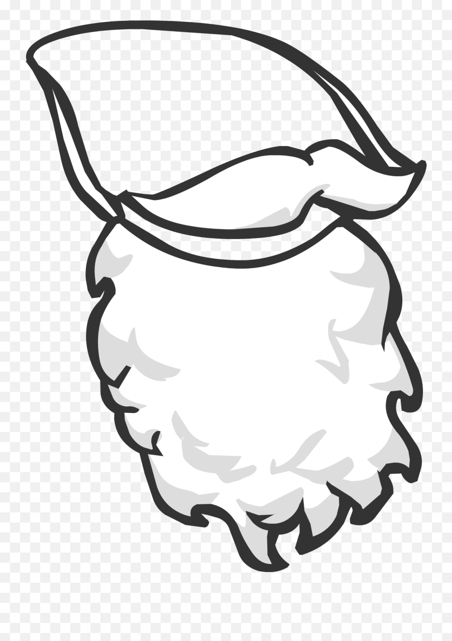Santa Claus - Cartoon White Beard Png Emoji,Emoticon De Olas