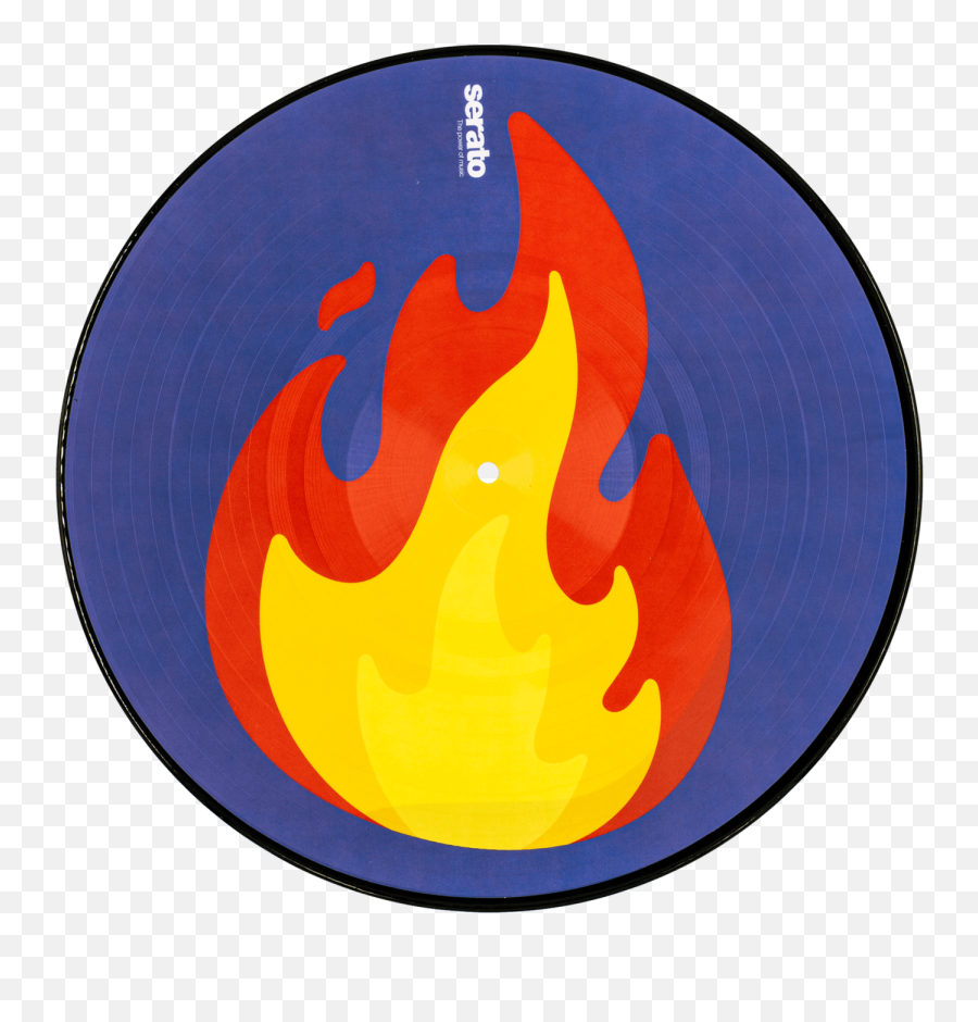 Serato Control Vinyl Emoji - V,Liteing Fire Emoticon