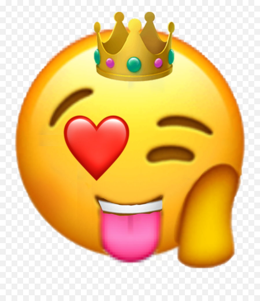 Queen Emoji Hearteye Queen Sticker By Dead Account - Happy,Queen Emoji