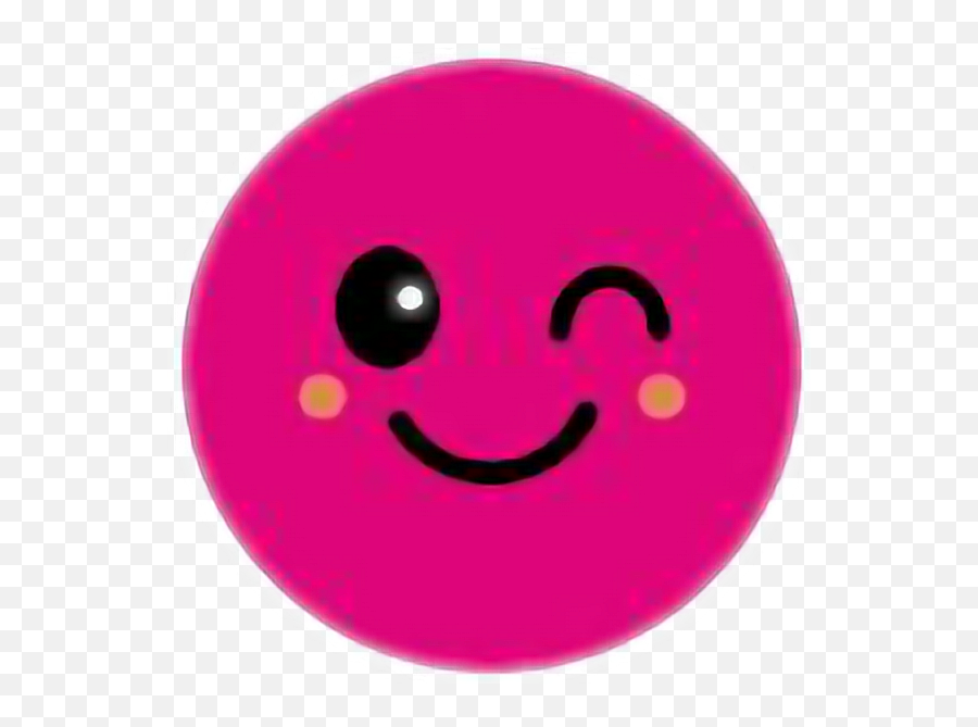 Smiley Pink Sticker - Happy Emoji,Emoji Bla -movie