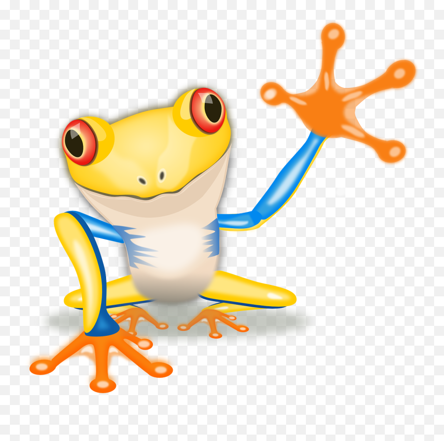 Free Animated Smiley Faces Waving Goodbye Download Free - Happy Birthday Funny Frog Emoji,Hand Wave Emoji