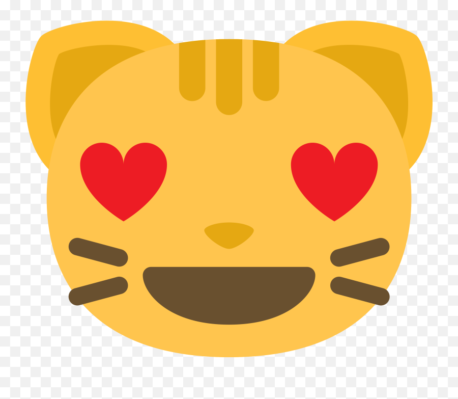 Free Emoji Cat Face Love Png With - Amor Imagen De Emojis,Love Face Emoji