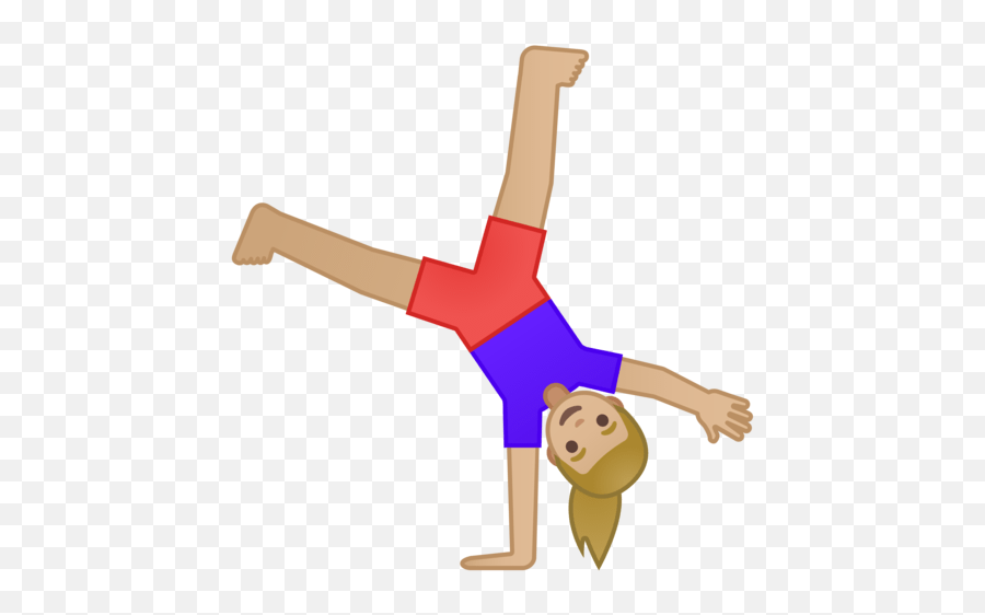 U200d Woman Doing The Cartwheel In Medium Light Skin Tone Emoji,Ufe0f Emoji