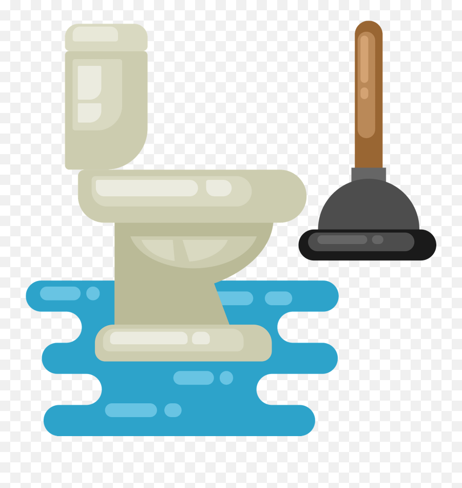 Water In Toilet Clipart - Household Cleaning Supply Emoji,Plunger Emoji