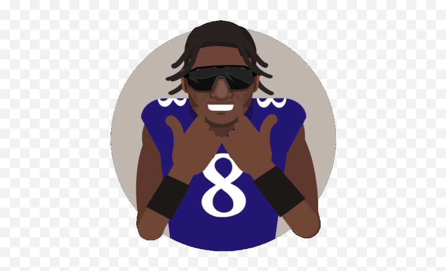 Sports Football Gif - Sports Football Emoji Discover U0026 Share Gifs Animated Lamar Jackson Gif,Cool Shades Emoji