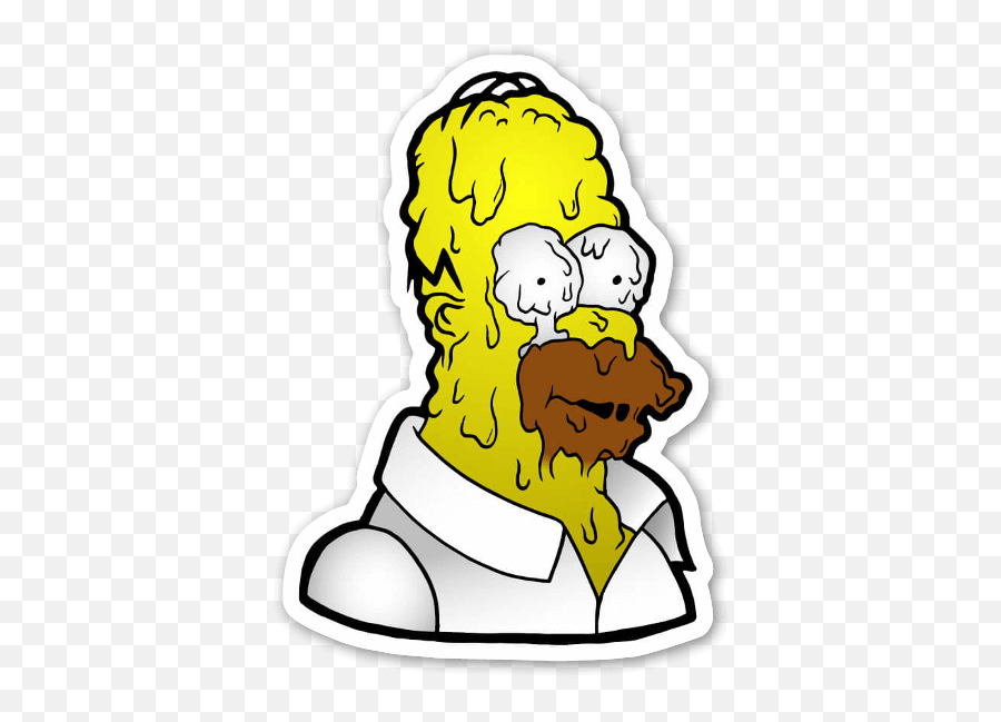 Homer Simpson Derretido - Stickerapp Homero Simpson Derretido Emoji,Homero Simpson Como Hacer Emoticon