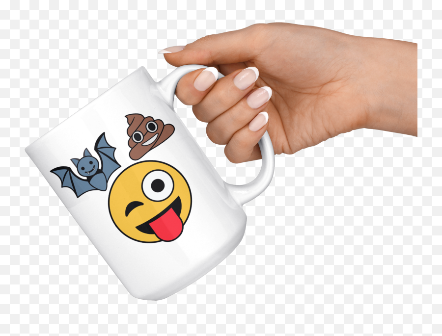 Bat Shit Crazy Mug - Coffee Mug Funny Mug Cute Mug Co Mug Emoji,Shit Emoticon Symbols