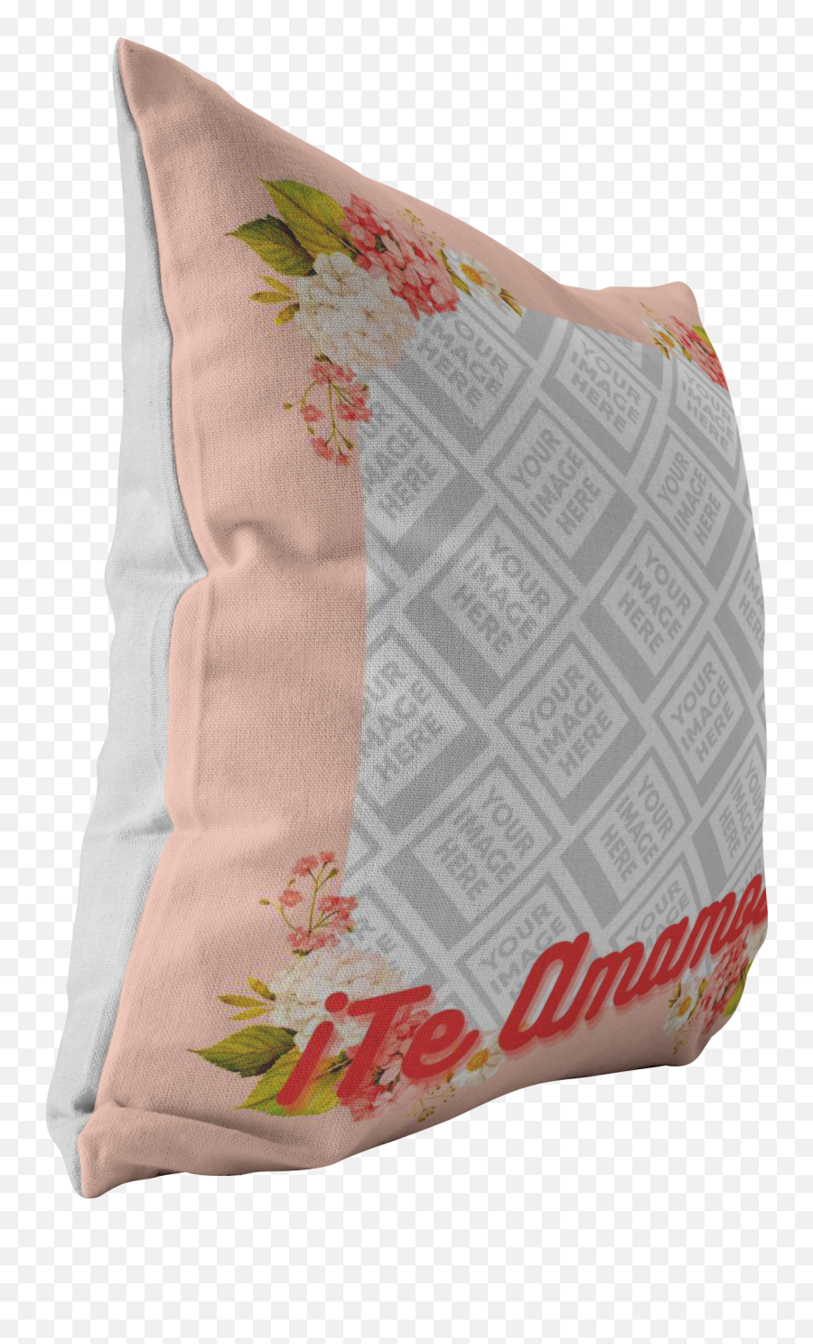Te Amamos Throw Pillow Personalized By Con Gusto - Decorative Emoji,Emoji Throw Pillows