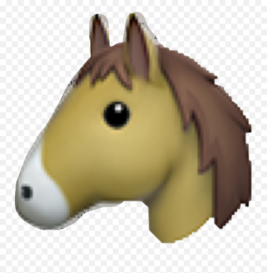 Emoji Apple Cheval Horse Sticker - Ios Horse Emoji,Pony Emoji