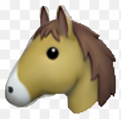 Emoji Apple Cheval Horse Sticker - Ios Horse Emoji,Pony Emoji